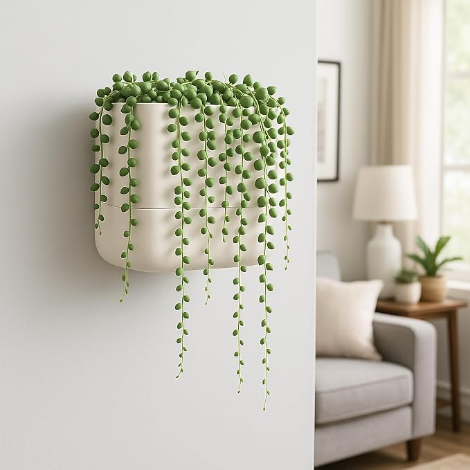 Phoenix Vine 6.5 Inch Wall Mounted Self-Watering Planter Pot - Image 7