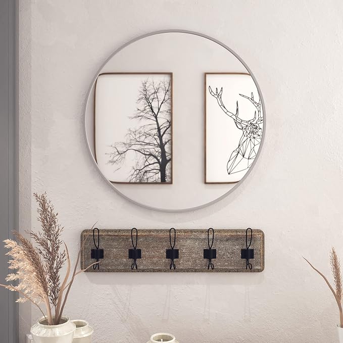 HBCY Creations Medium Round Mirror, Living Room and More, Modern Minimalist - Image 2