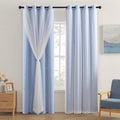 XiDi Blue Curtains for Bedroom, Girls Room Blackout Curtains, Kids Room by Addsomecolortolife