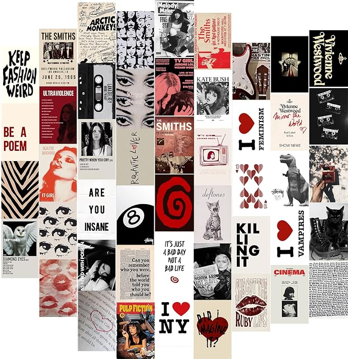 KBKBART 50Pcs Downtown Girl Room Decor, Y2k Wall Art Prints by KBKBART