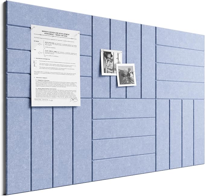 Bumusty Large Cork Board Alternative-36 x 24" Felt Bulletin Board Tiles by BUMUSTY