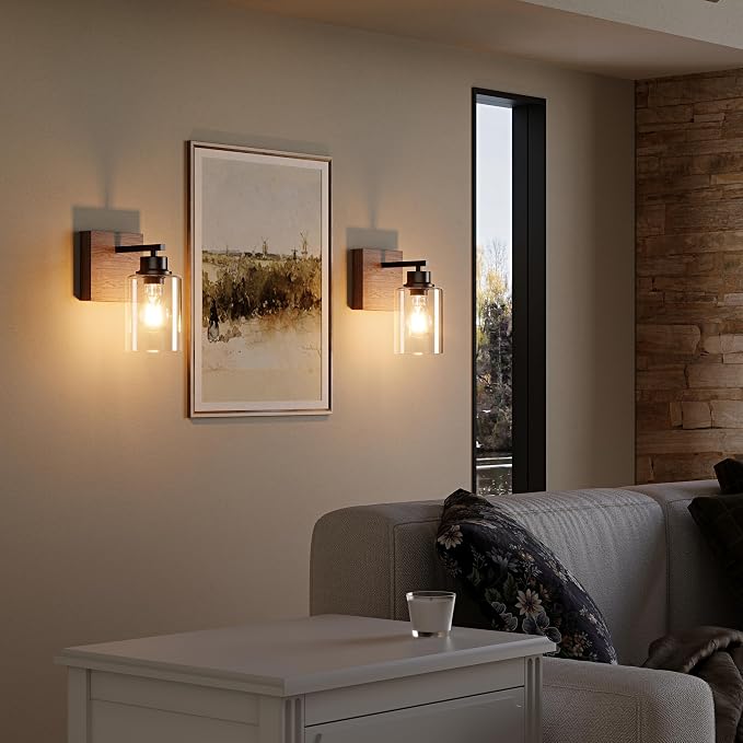 Battery Operated Wall Sconce Set of 2, Easy Install Dimmable Wireless Wall Lamps - Image 8