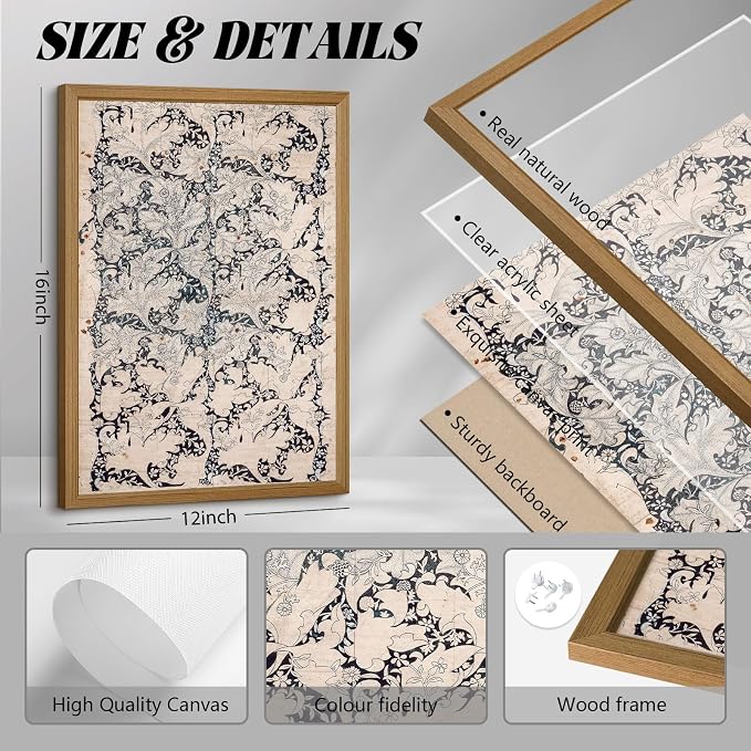 Vintage Botanical Wall Art Prints Set of 2 Antique Sketch Wall Art Decor - Image 2