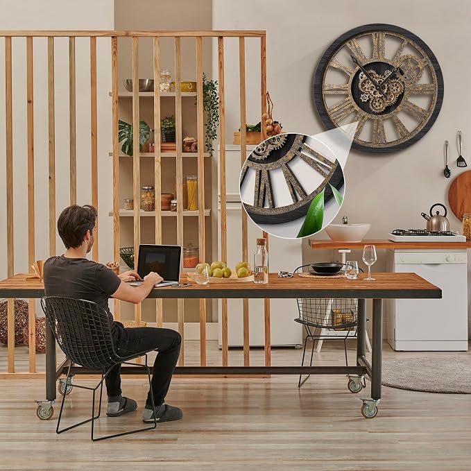 HOIBAI Large Wall Clock, Wall Clocks - Image 6