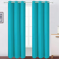 LEMOMO Teal Thermal Blackout Curtains/38 x 84 Inch/Set of 2 Panels Room by Lemomo