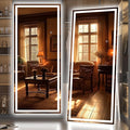 Hasipu Full Length Mirror with Lights, Full Body Dressing Hanging Mounted Mirror by Whatssuitableisthebest
