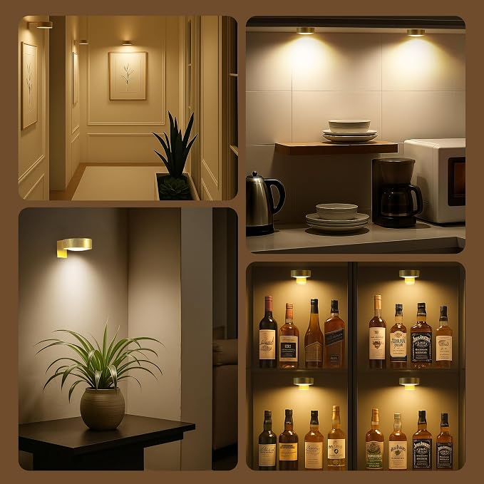 6Pcs Battery Operated Picture Light, Magnetic Led Painting Light - Image 9