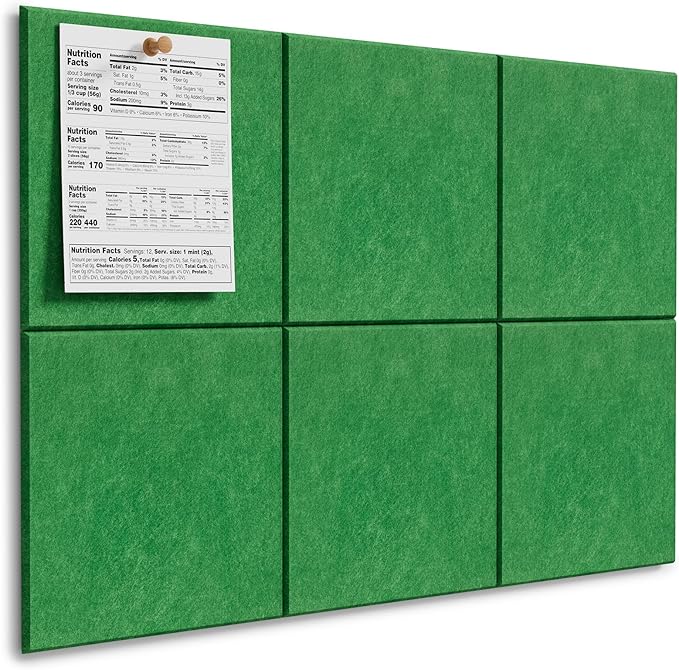 MaxGear Large Cork Board for Wall 36" x 24", Emerald Green Bulletin Board by MaxGear