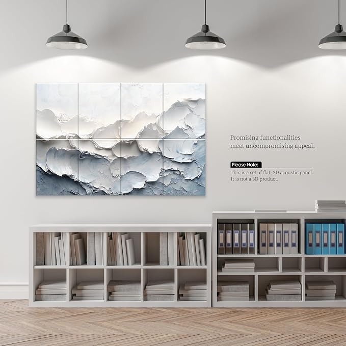 JaneTech 8-Pack Art Acoustic Wall Panels 48x32 Inches Acoustic Treatment - Image 2