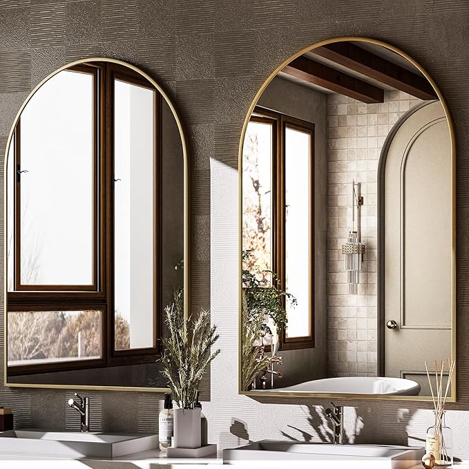 HARRITPURE 20"x30" Arched Bathroom Mirror - Image 5