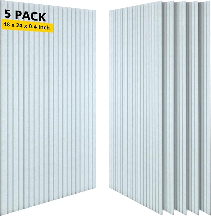 Acoustic Panels, 5 Pack Sound Panels Noise Reducing by AUTORIFIC
