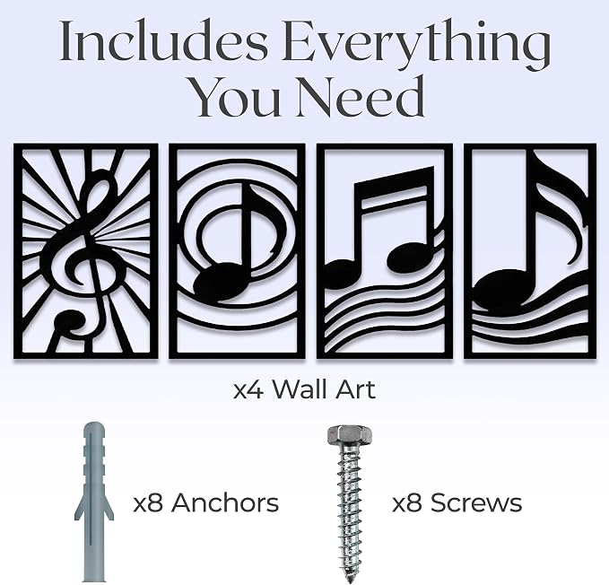 GALLERY GRACE Metal Wall Art Decor – 11" x 16" Set of 4 Single Line Abstract - Image 7