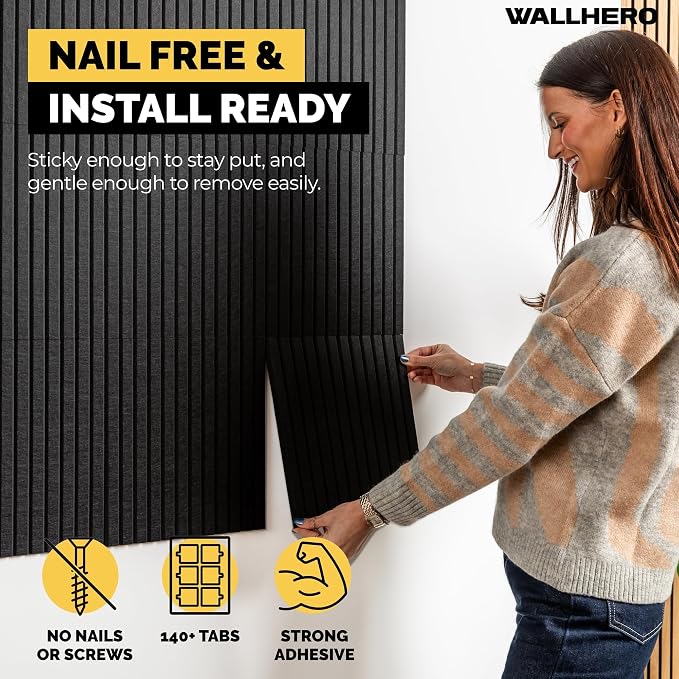 WALLHERO Large Bulletin Board, Tack Board, Cork Board Alternative - Image 2