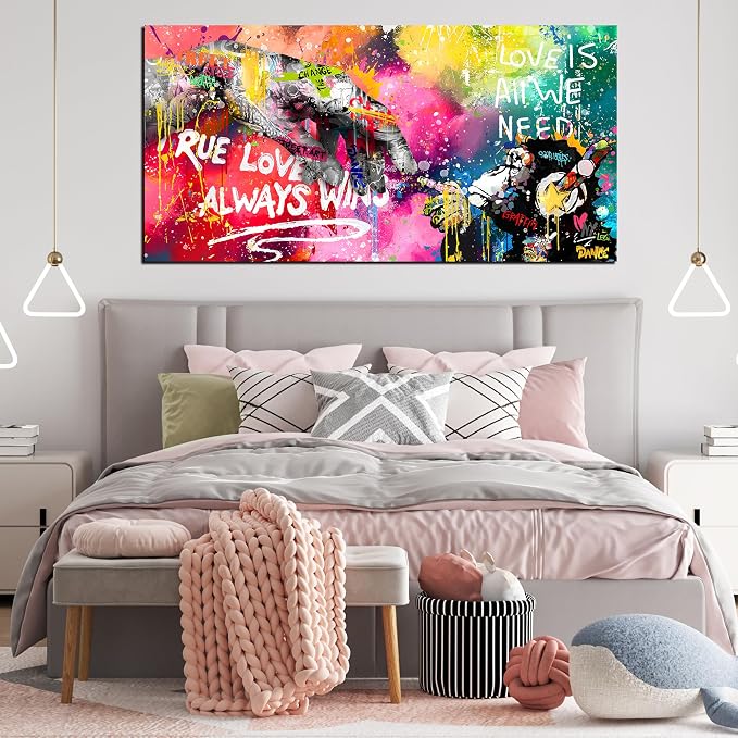 Graffiti Canvas Wall-Art for Living Room Large Size - Image 6