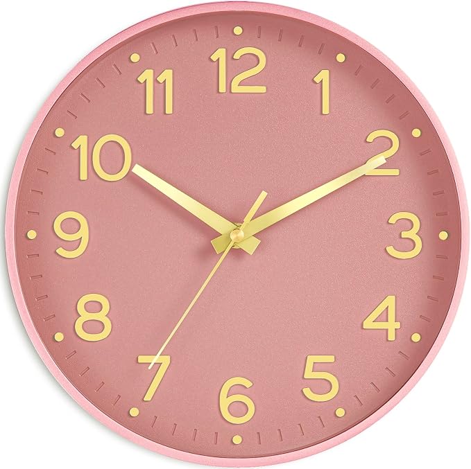 Roymnie Silent Wall Clocks Battery Operated 10 Inch-Modern Non Ticking Analog by Unknown