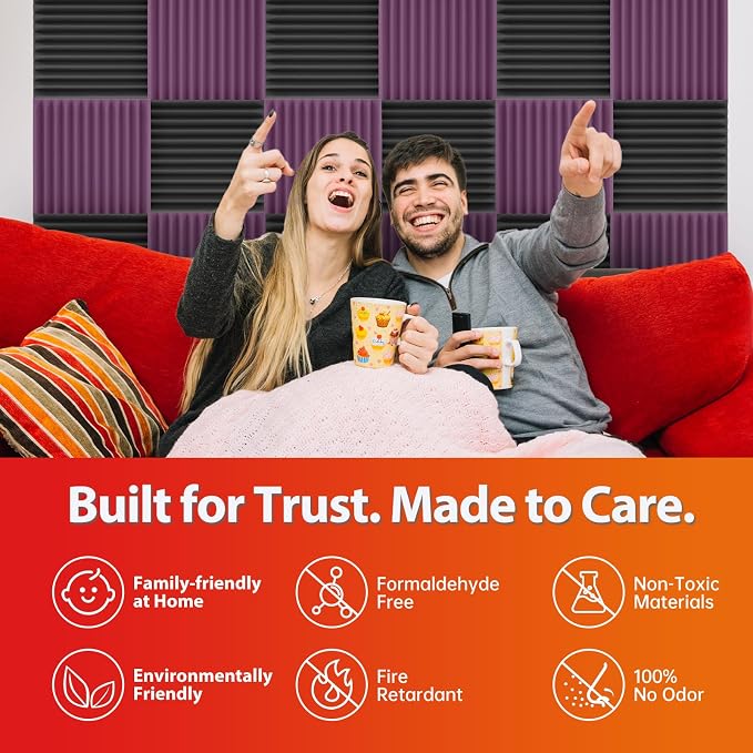 24 Pack Acoustic Panels – Sound Proof Foam Panels - Image 4