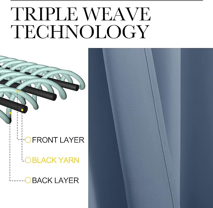 NICETOWN Privacy Room Divider Curtain Screen Partitions, Closet Door Curtain - Image 3