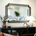 32" x 47" Large Wall Mirror for Living Room Decor, Horizontal/Vertical Hanging by AutdotWallMirrors