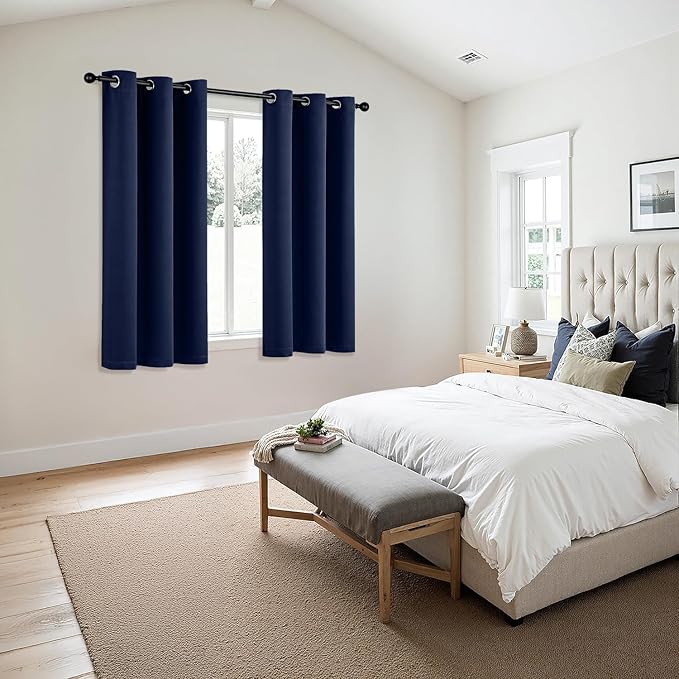 MIULEE Blackout Curtains for Bedroom Living Room 2 Panels, Thermal Insulated - Image 6