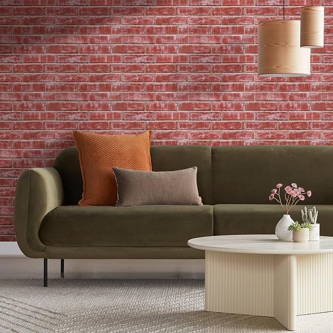 Commomy 3D Peel and Stick Brick, Ultralight Thin PVC Faux Brick Wall Panels - Image 6