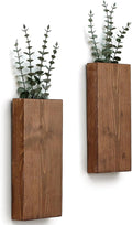 Wood Wall Planter Set of 2, Wood Wall Pocket by GRIDFORTE