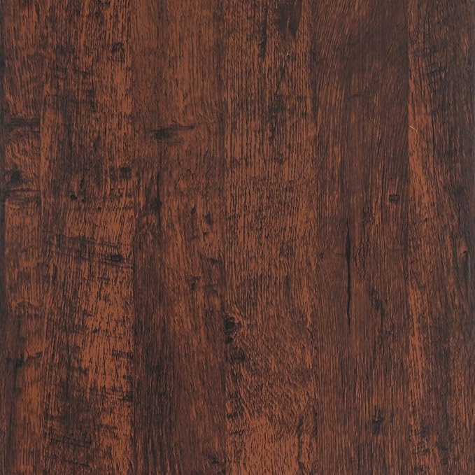 Dimoon 236"x17.7"Peel and Stick Wood Wallpaper Red Brown Wood Paper Red Dark - Image 8