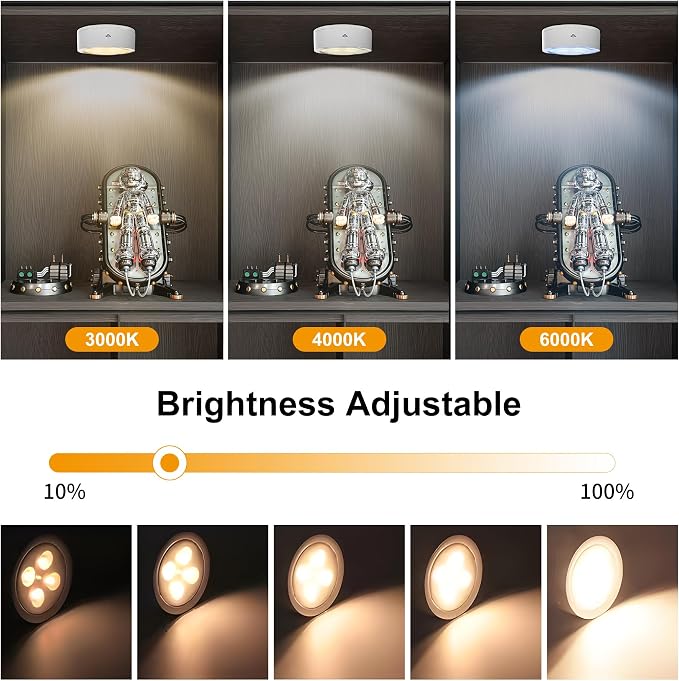 3-Pack Battery Operated Picture Lights Magnetic Painting Light - Image 3