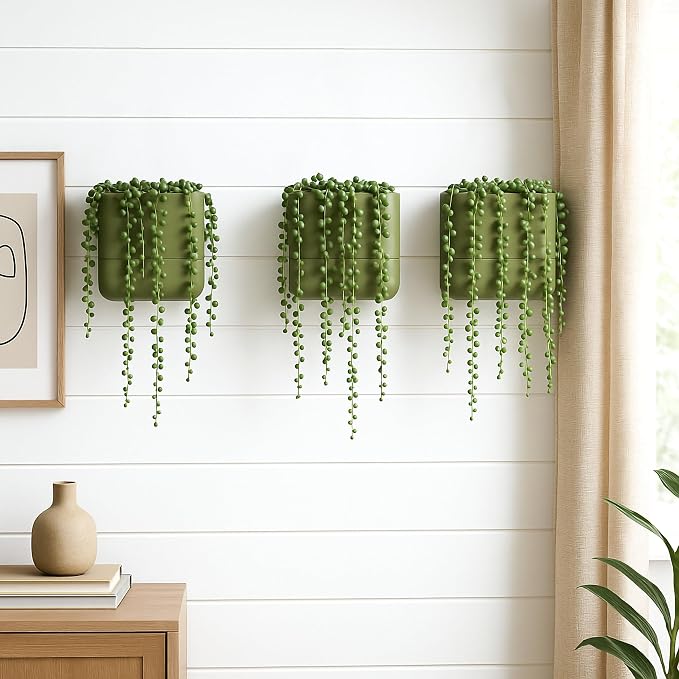 Phoenix Vine 6.5 Inch Wall Mounted Self-Watering Planter Pot - Image 2
