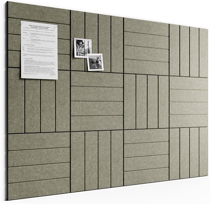 Bumusty Large Cork Board Alternative-48 x 36" Felt Bulletin Board Tiles by BUMUSTY