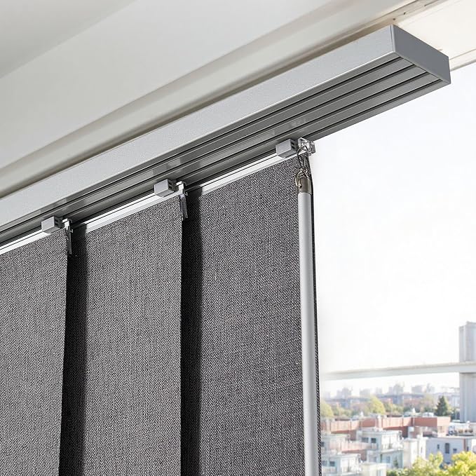 VEVOR Panel Track Blinds, Extendable Track from 45.8 in to 86 in W, Trimmable - Image 8