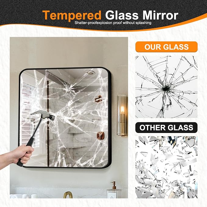 Delma Bathroom Vanity Mirror, High-Definition Bathroom Mirror, Versatile - Image 6