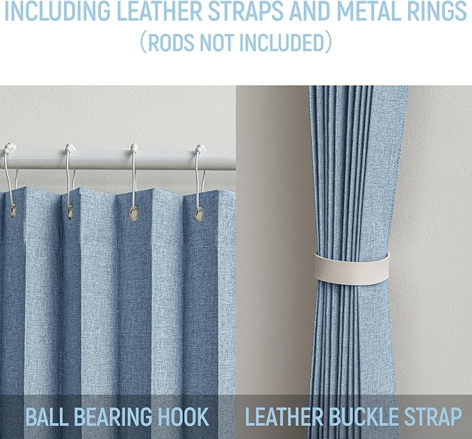 AJAZZ 100% Blackout Magnetic Door Curtain Pleated Door Curtain Accordion Doors - Image 10