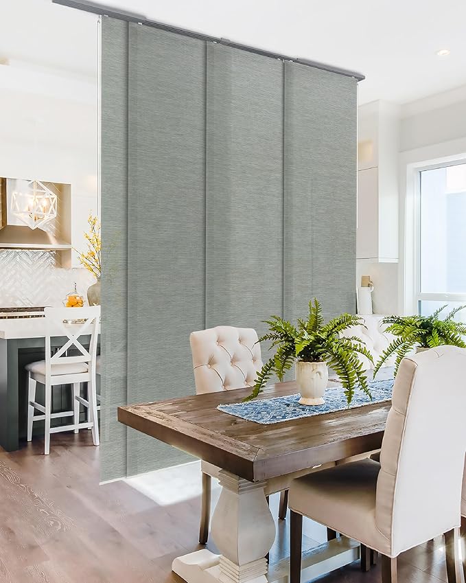 GoDear Design Adjustable Sliding Closet Door Blinds 45.8"- 86" W x 96" H by GoDearDesign