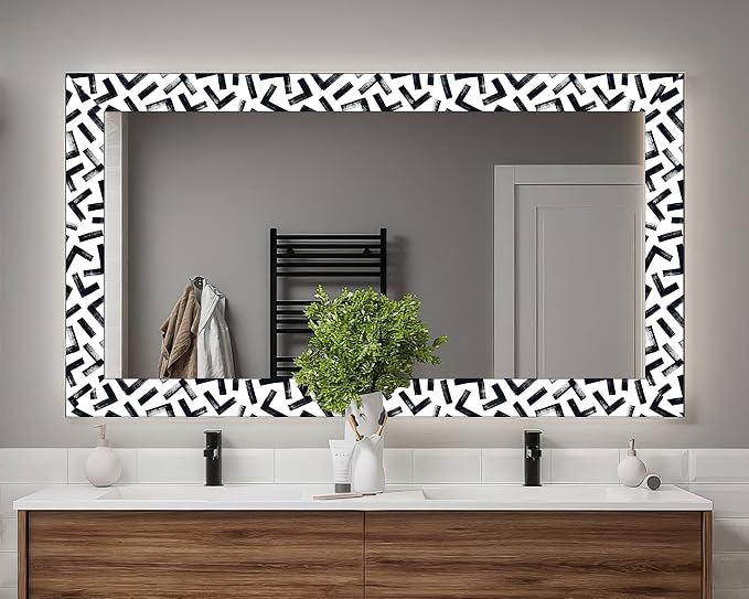 FLFK Black and White Design Wallpaper Border - Image 5