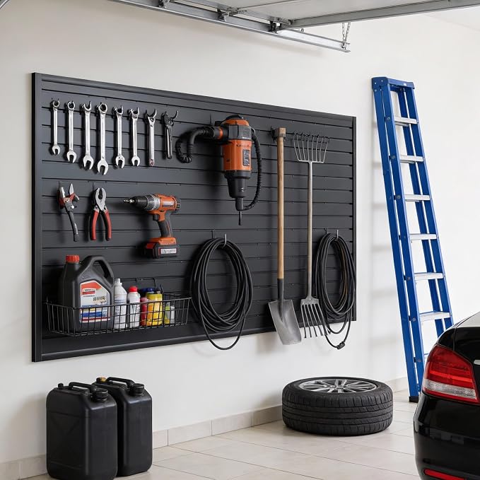 SMARTSTANDARD 30PCS Slatwall Accessories, Includes 4PCS Wall Baskets and 26PCS - Image 2
