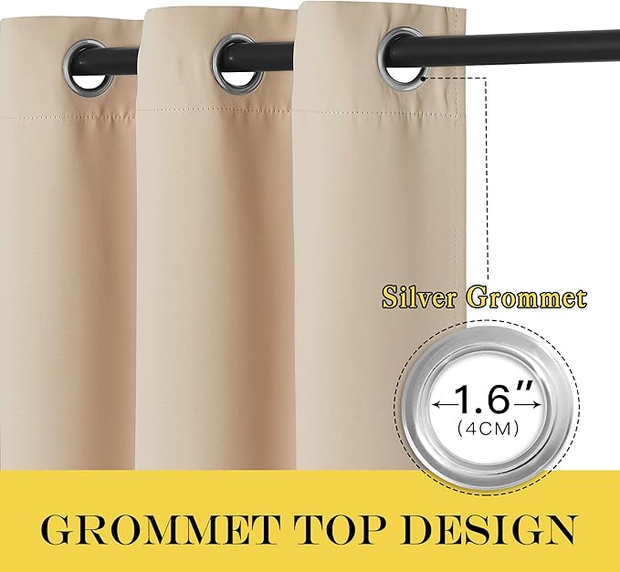 NICETOWN Bedroom Blackout Curtain and Drape - Image 3