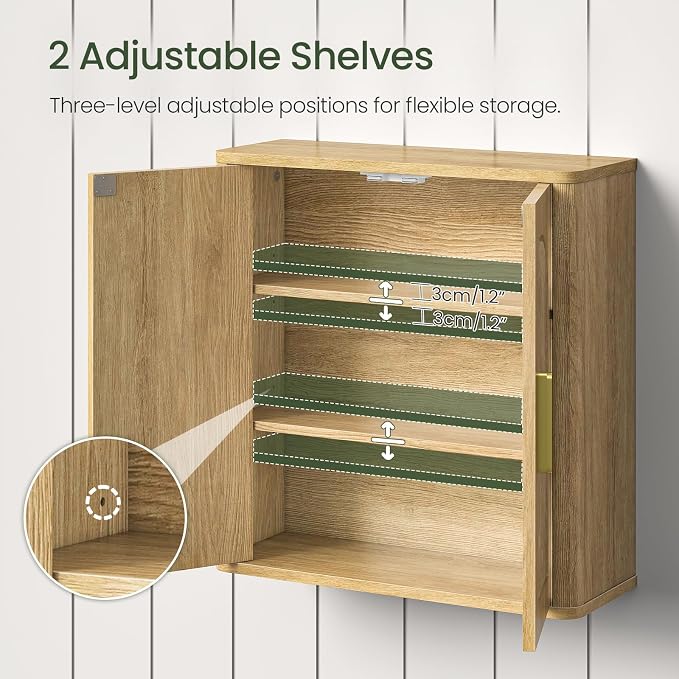 CHOEZON Bathroom Wall Cabinet, Bathroom Storage Cabinet, Medicine Cabinet - Image 5