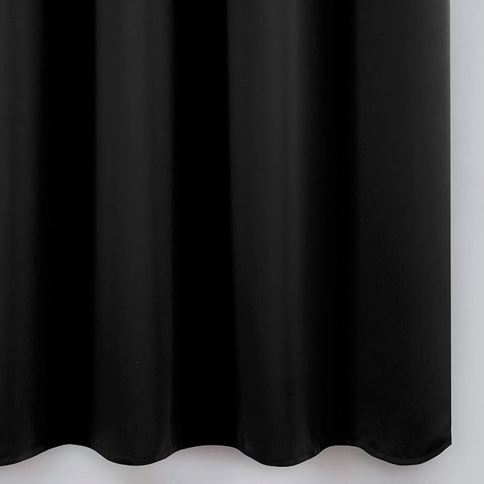 LEMOMO Black Thermal Blackout Curtains/38 x 63 Inch/Set of 2 Panels Room - Image 9