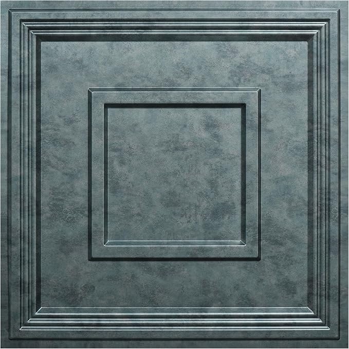STICKGOO Glue Up Ceiling Tiles, 24x24 Inch PVC Decorative Drop Ceiling Tile by STICKGOO