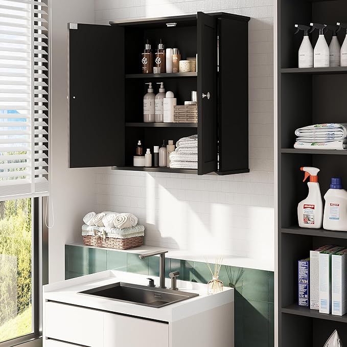 Bathroom Wall Cabinet, Bathroom Cabinet Wall Mount, Over Toilet Space Saver - Image 4