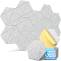 20 Pack Acoustic Panels with Self-Adhesive 12"X10"X0.4" Sound Proof Foam Panels by Unknown