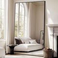 Oversized Standing Mirror Full Length, Hanging or Wall Mounted, Tempered Glass by MirrMuse