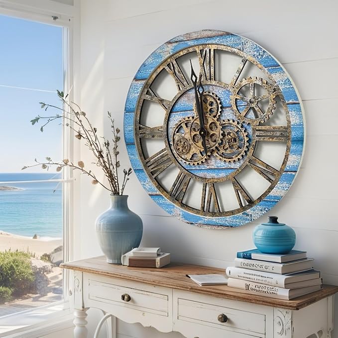 ImprovingLife The Gears Clock The Original Real Moving Gear Wall Clock Vintage - Image 4