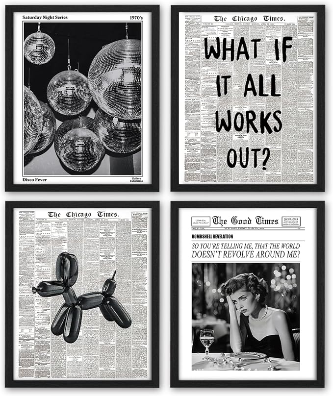 NaZaUK Funky Retro Y2K Wall Art, Prints by Unknown