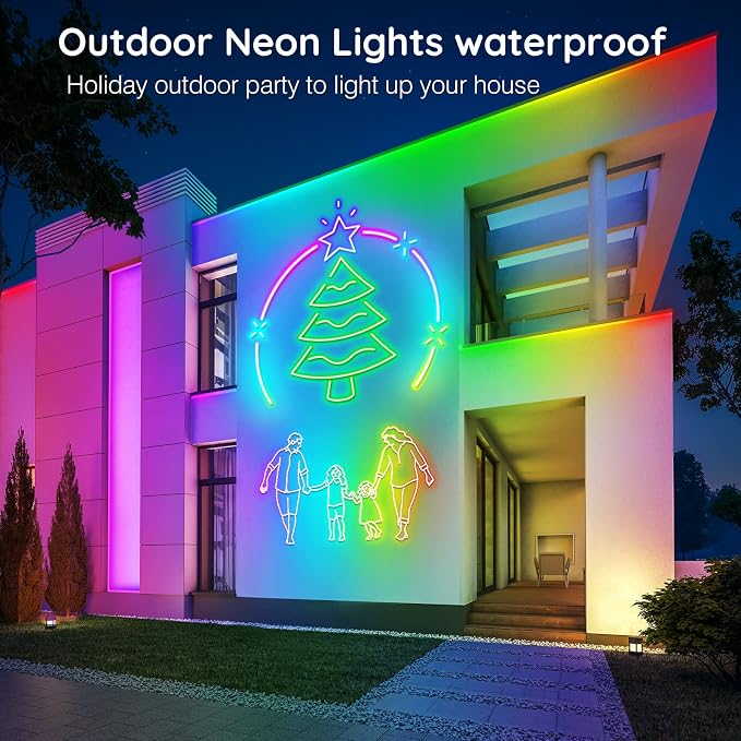 AILBTON 150Ft Neon Rope Lights, Flexible Led Rope Lights Control - Image 6