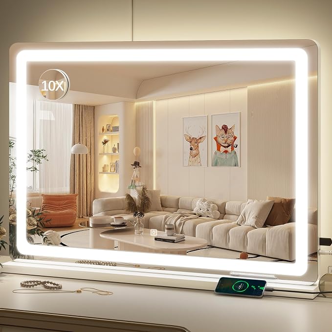 ROLOVE Vanity Mirror with Lights, LED Makeup Mirror, Touch Screen Control by ROLOVE