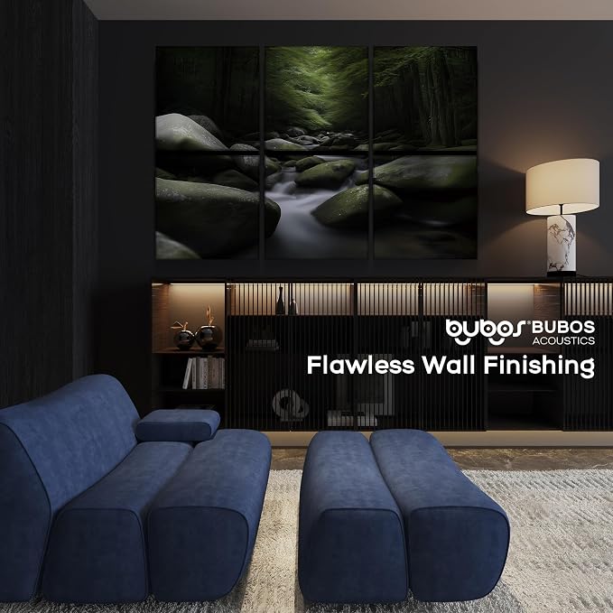 BUBOS 6 Pack Self-Adhesive Acoustic Wall Panels, 70.8" x 47.2" Sound Panels - Image 7