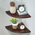 Corner Shelves, Floating Corner Shelf, Round End by Coamily