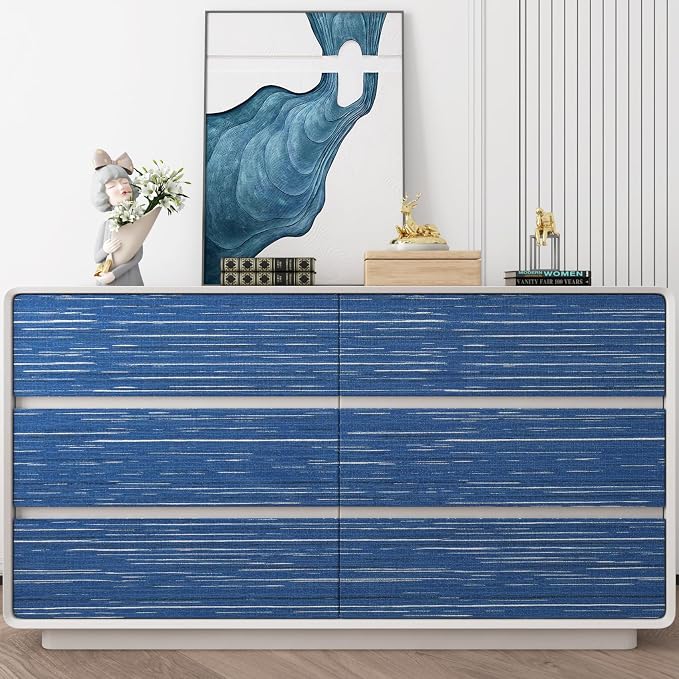 Livelynine 15.8x394 Navy Blue Peel and Stick Wallpaper Dark Indigo Textured - Image 5