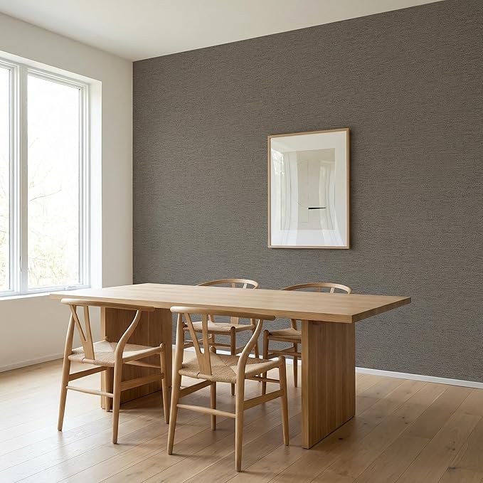 WADILE Grasscloth Peel and Stick Wallpaper 15.7in x 78.7in, Textured Contact - Image 4